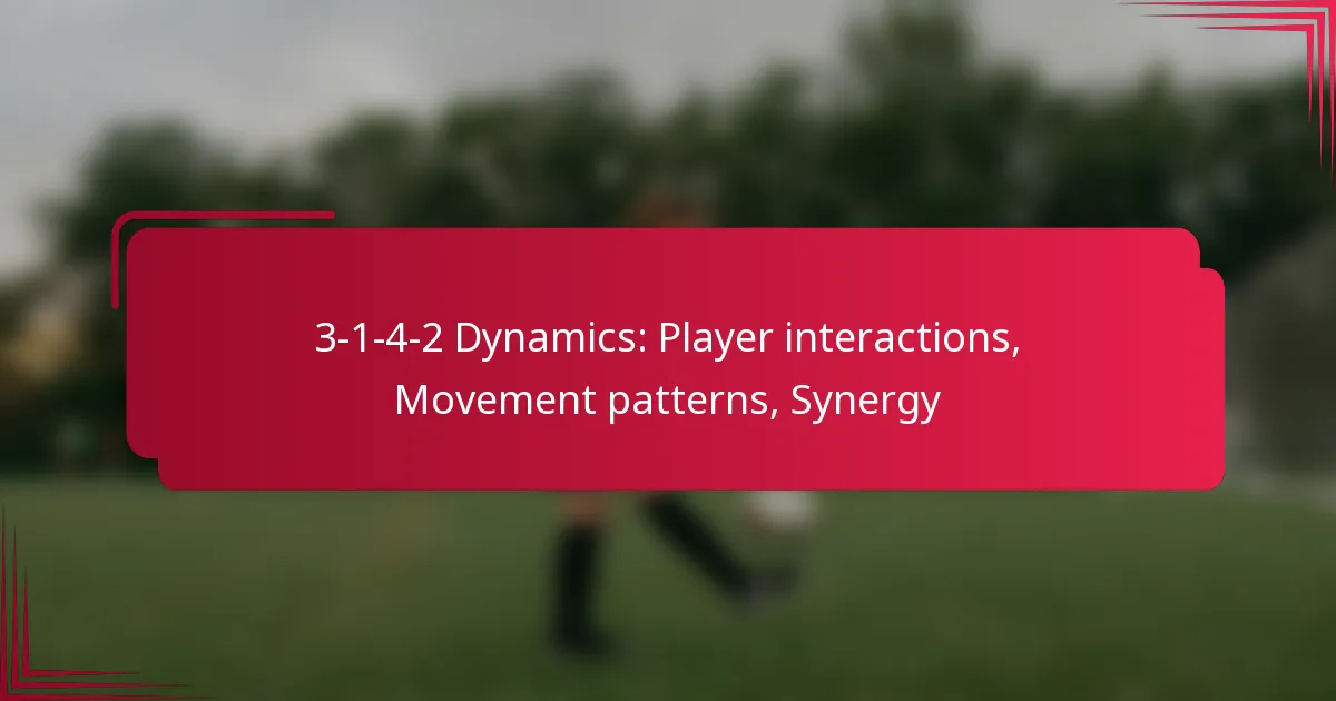 You are currently viewing 3-1-4-2 Dynamics: Player interactions, Movement patterns, Synergy