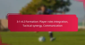 Read more about the article 3-1-4-2 Formation: Player roles integration, Tactical synergy, Communication