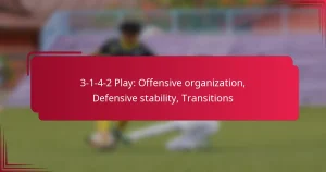 Read more about the article 3-1-4-2 Play: Offensive organization, Defensive stability, Transitions