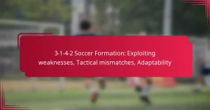 Read more about the article 3-1-4-2 Soccer Formation: Exploiting weaknesses, Tactical mismatches, Adaptability