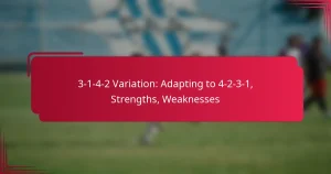 Read more about the article 3-1-4-2 Variation: Adapting to 4-2-3-1, Strengths, Weaknesses
