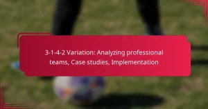 Read more about the article 3-1-4-2 Variation: Analyzing professional teams, Case studies, Implementation