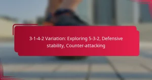Read more about the article 3-1-4-2 Variation: Exploring 5-3-2, Defensive stability, Counter-attacking