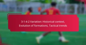 Read more about the article 3-1-4-2 Variation: Historical context, Evolution of formations, Tactical trends