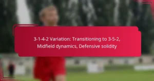 Read more about the article 3-1-4-2 Variation: Transitioning to 3-5-2, Midfield dynamics, Defensive solidity