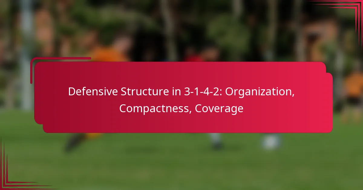 You are currently viewing Defensive Structure in 3-1-4-2: Organization, Compactness, Coverage