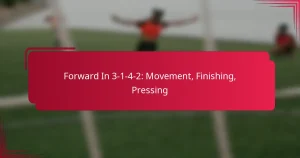 Read more about the article Forward In 3-1-4-2: Movement, Finishing, Pressing