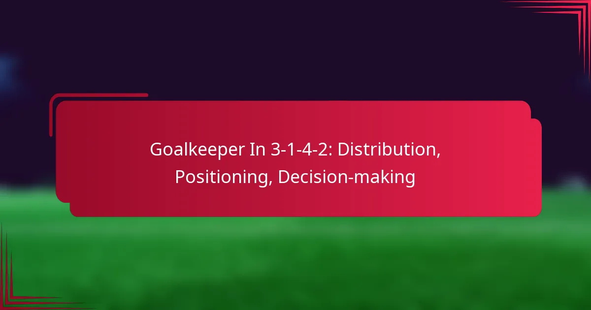 You are currently viewing Goalkeeper In 3-1-4-2: Distribution, Positioning, Decision-making