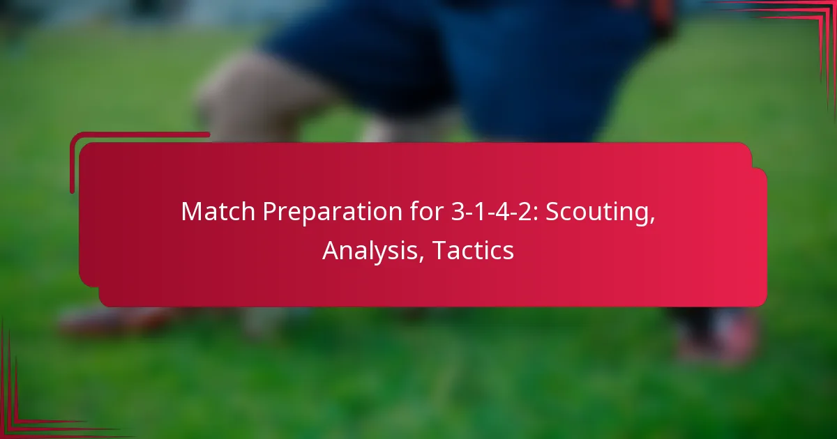 Match Preparation for 3-1-4-2: Scouting, Analysis, Tactics