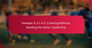 Read more about the article Sweeper in 3-1-4-2: Covering Defense, Reading the Game, Leadership