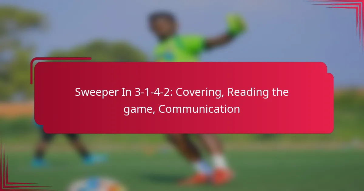 You are currently viewing Sweeper In 3-1-4-2: Covering, Reading the game, Communication