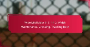 Read more about the article Wide Midfielder in 3-1-4-2: Width Maintenance, Crossing, Tracking Back
