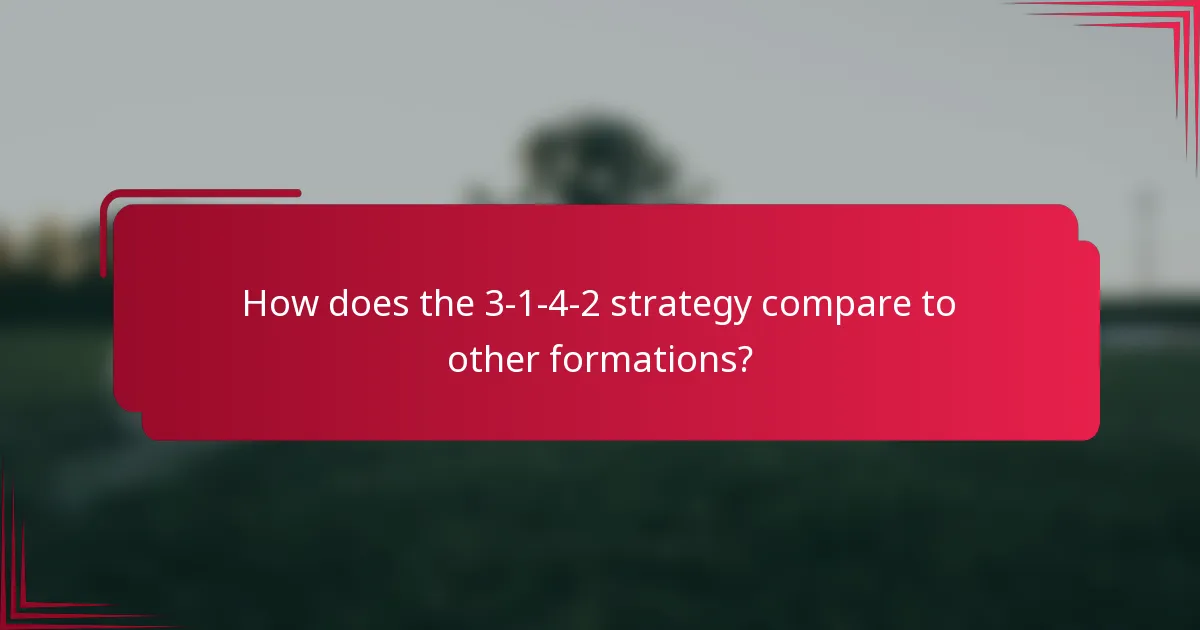 How does the 3-1-4-2 strategy compare to other formations?