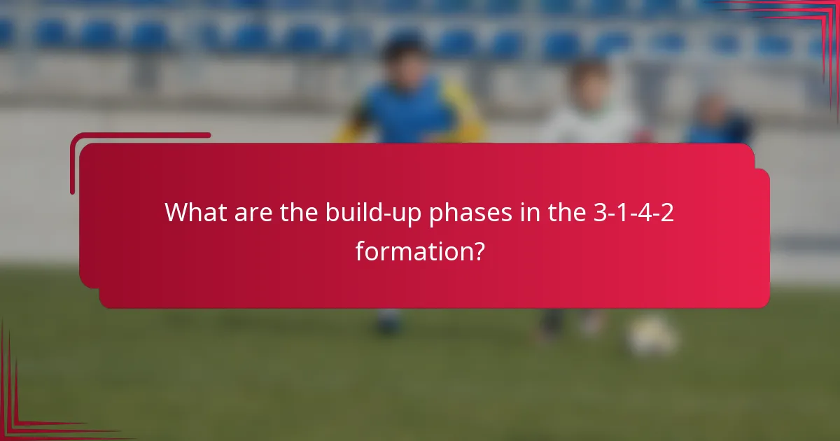 What are the build-up phases in the 3-1-4-2 formation?