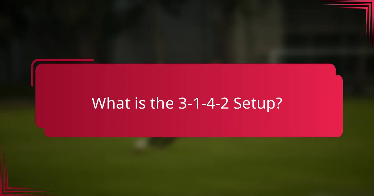 What is the 3-1-4-2 Setup?